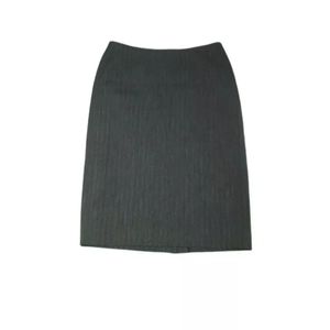 Carlson 6p Pencil Skirt Midi Gray formal Modest goth dark Macadamia mom …